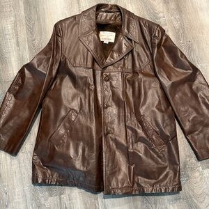 Vintage Grais 70's Glazed Angel Skin Napa  Leather Jacket SZ 46